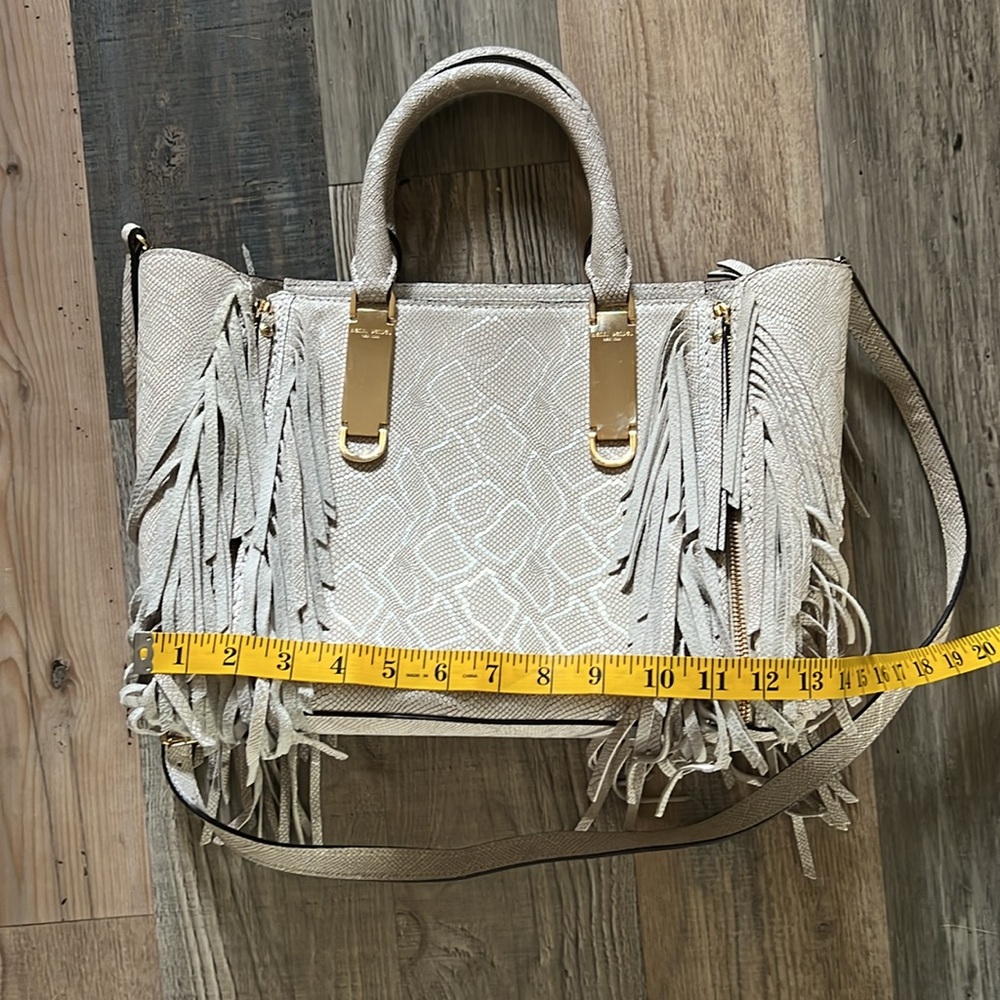 Henri Bendel A List Python Embossed Expandable Sa… - image 6